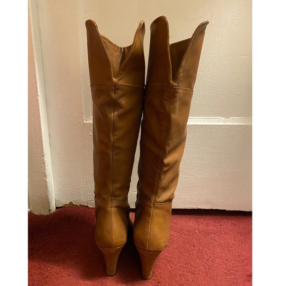Steve Madden Cognac Wegde Boots - Picture 6 of 6